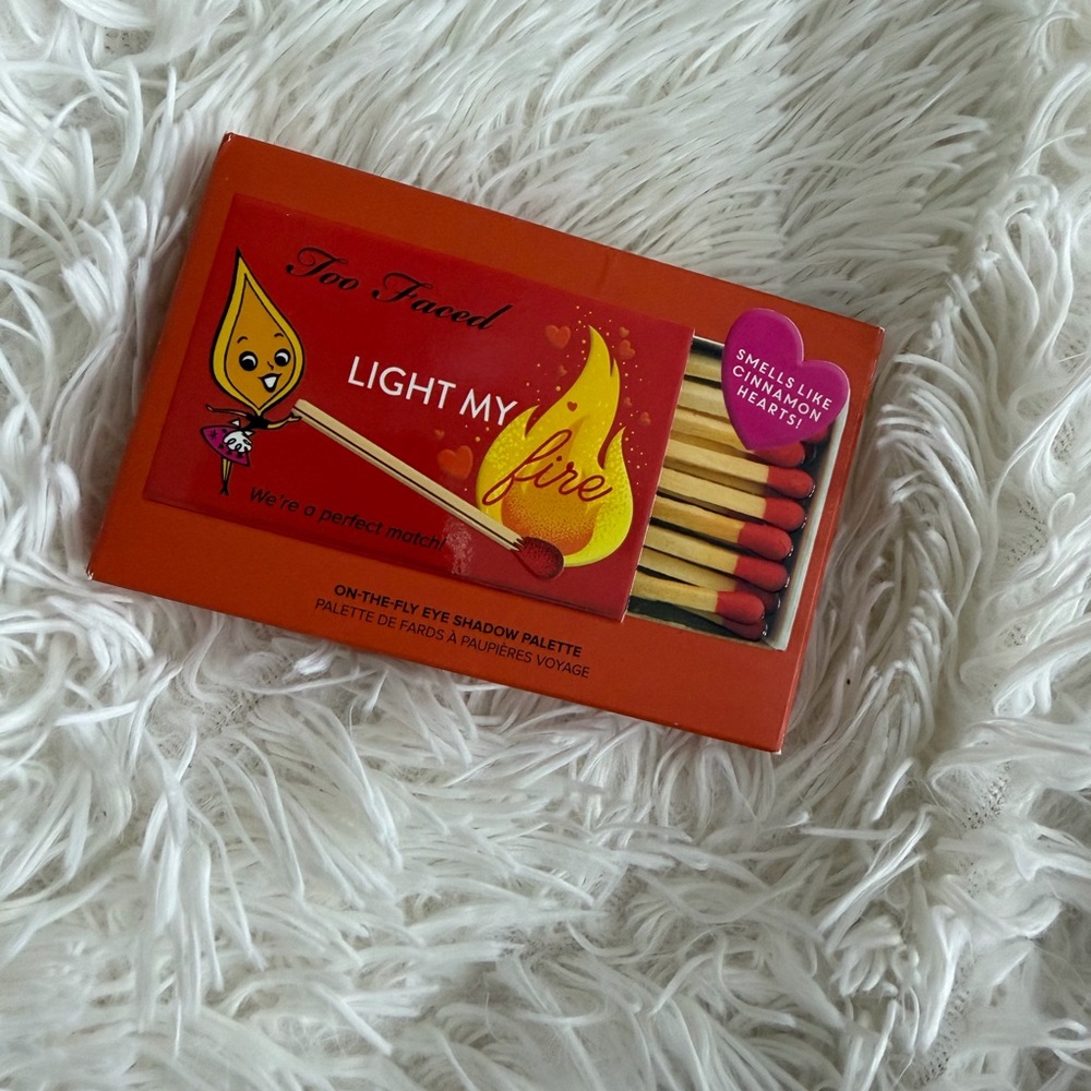 Too Faced Light My Fire Palette with Red and Yellow Hues